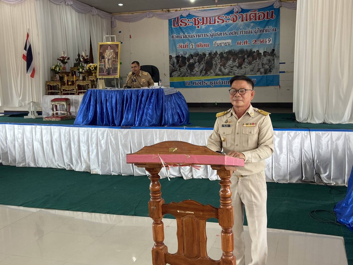 พช.วาริชภูมิ จังหวัดสกลนคร: ร่วมประชุมหัวหน้าส่วนราชการ กำนันผู้ใหญ่บ้าน ประจำเดือนกันยายน 2569